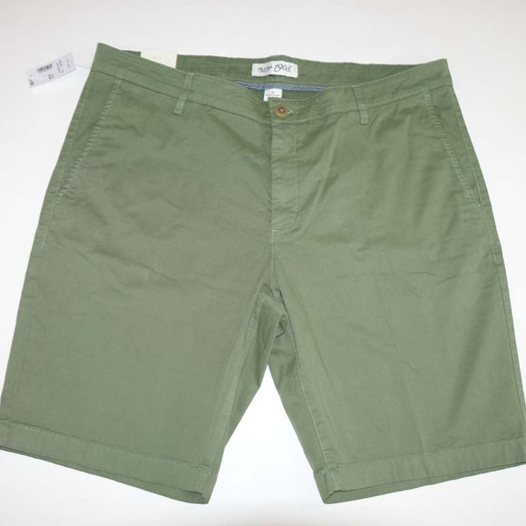 Jos. A. Bank Men's Tailored Fit Garment Dyed Shorts Size 40 NWT Green Flat Front - Picture 2 of 5